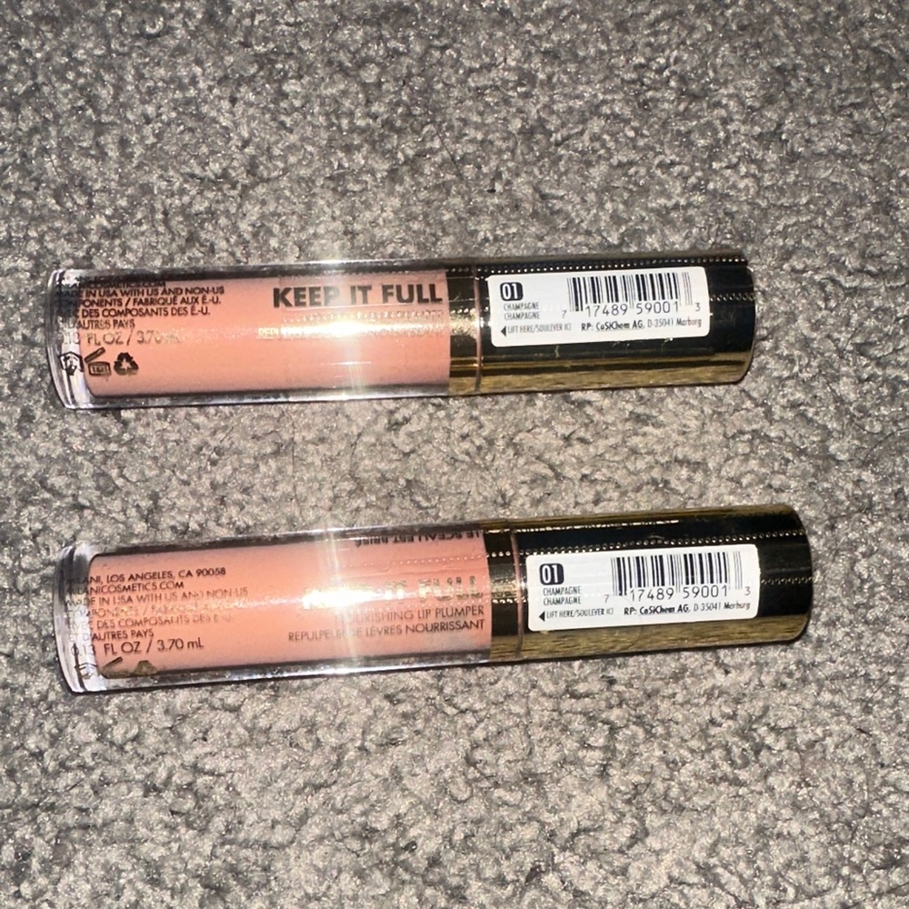 Milani Nude Peach Liquid Lip Gloss Duo - champagne - Picture 2 of 2